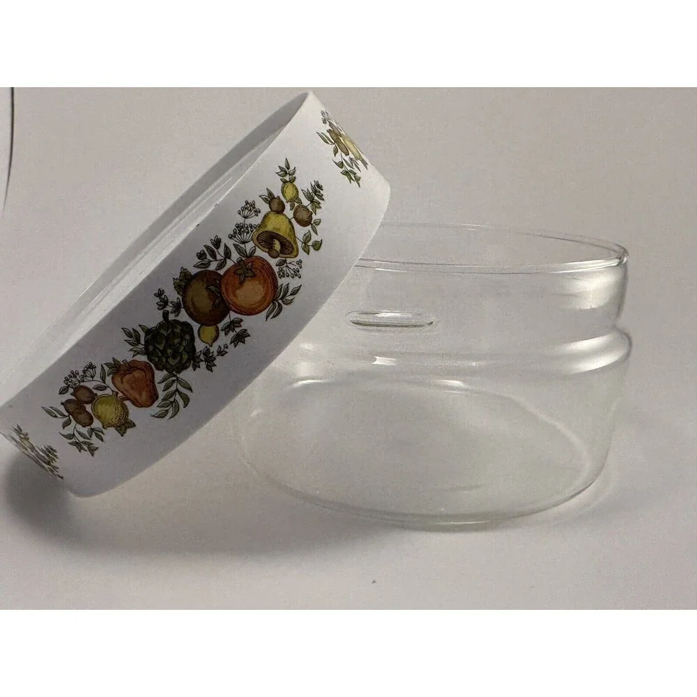 Vintage Pyrex Canister See N Store Spice of Life Glass Storage - Picture 2 of 7